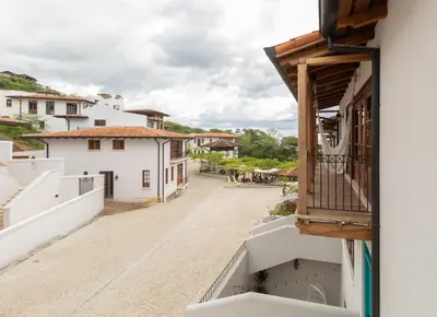 a view from the balcony of a house at Calle Cartagena 8C in Playa Danta