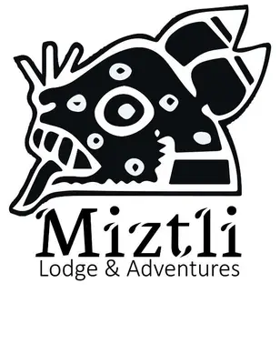 a logo for a mitzi lodge and appliances at Miztli Lodge & Adventure in Monteverde Costa Rica