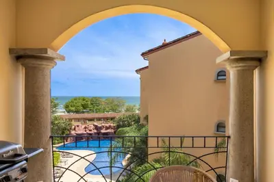 a view from the balcony of a villa at Sunrise 27- 2 Bedroom Ocean View Condo in Tamarindo