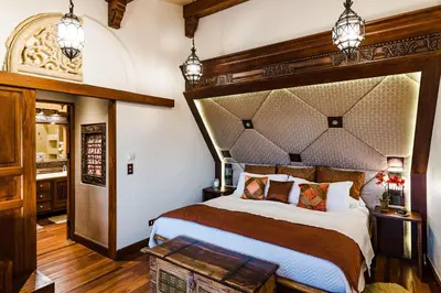 a bedroom with a large bed in a room at El Diria 302- 2 Bedroom Ocean View Condo in Tamarindo