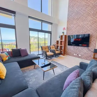 Elegant Oceanview Penthouse - Steps from Jaco Beach & Nightlife