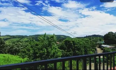 a view from the balcony of a house at Chillout House in Monteverde Costa Rica
