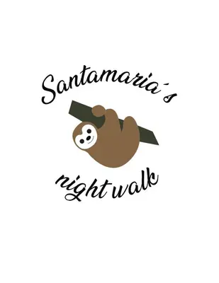a sloth hanging on a wall with the text sambronia a right at Alisson Hotel y Restaurant in Monteverde Costa Rica