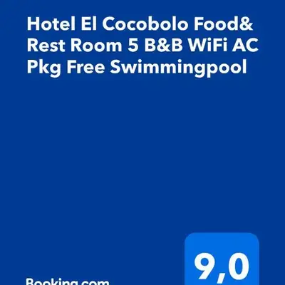 Hotel El Cocobolo Food&Rest Room 5 B&B WiFi AC Pkg Free Swimmingpool