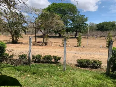 a group of wooden posts in a field with trees at Hotel Del Aserradero in Liberia